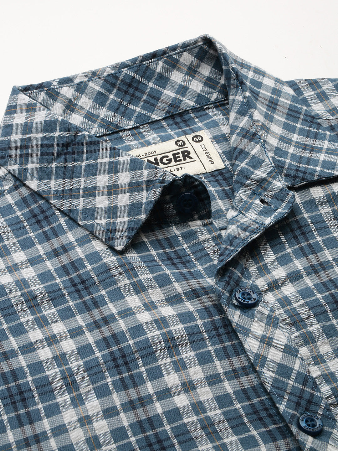 Men Checked Full Sleeve Shirt With Pocket