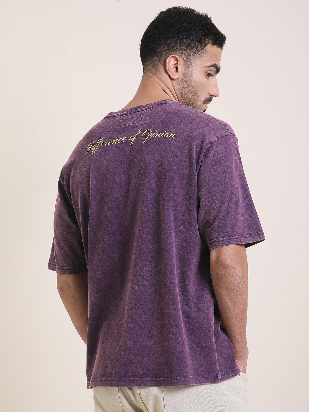 Mens Half Sleeve Round Neck Printed Oversized Fit Tshirts