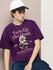 Womens Half Sleeve Round Neck Printed Oversized Fit Tshirts