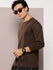 Mens Full Sleeve Round Neck Solid Regular Fit Tshirts