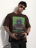 Mens Half Sleeve Drop Shoulder Printed Oversized Fit T-Shirts