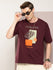 Mens Half Sleeve Round Neck Printed Oversized Fit Tshirts