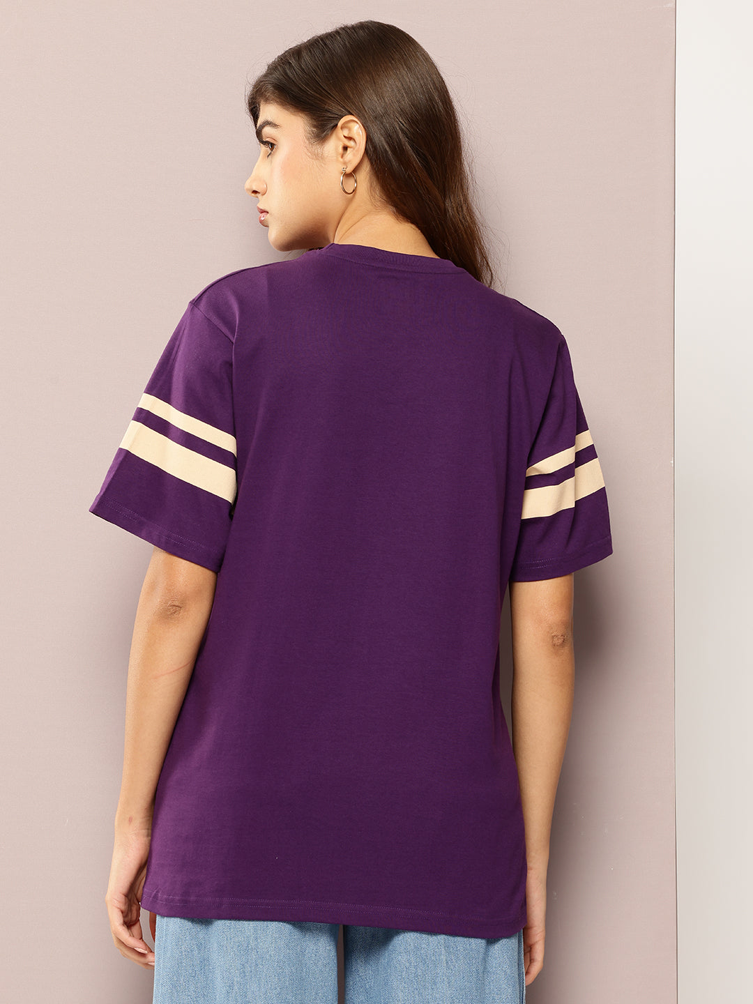 Womens Short Sleeve Printed Oversized Fit Tshirt