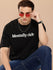 Mens Half Sleeve Round Neck Printed Oversized Fit Tshirts