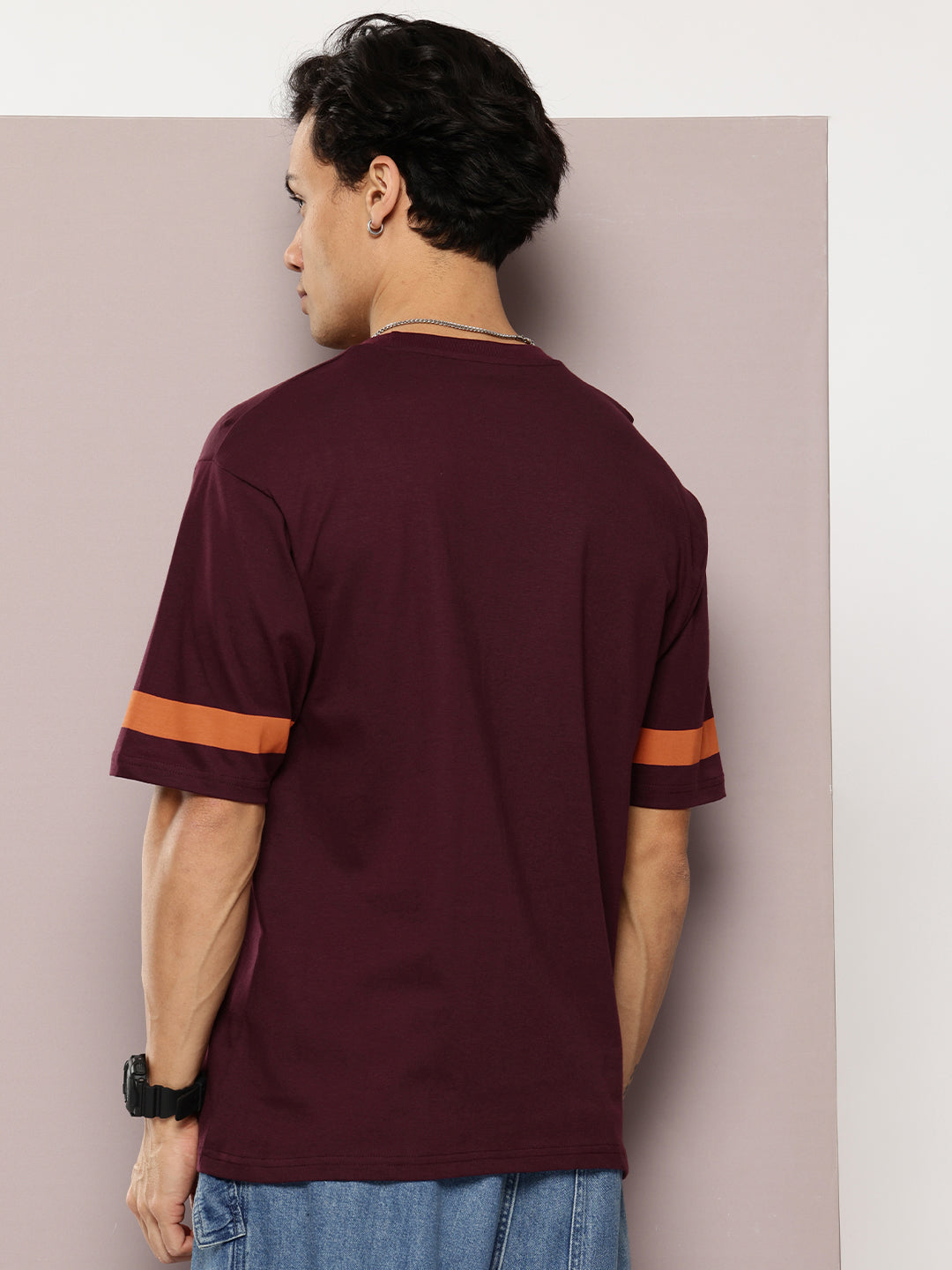 Mens Half Sleeve Round Neck Printed Oversized Fit Tshirts