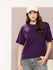 Womens Half Sleeve Round Neck Embroidered Oversized Fit Tshirts
