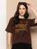 Womens Half Sleeve Round Neck Printed Oversized Fit Tshirts