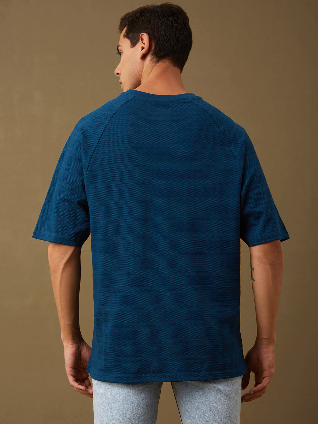 Mens Half Sleeve Round Neck Oversized Fit T-Shirts