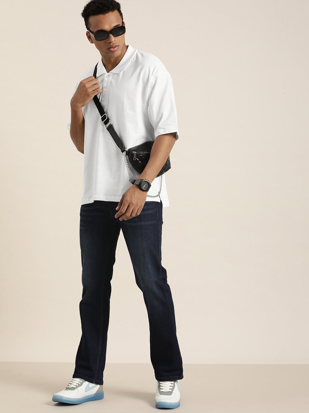 Mens Half Sleeve Oversized Fit Polo T-Shirts