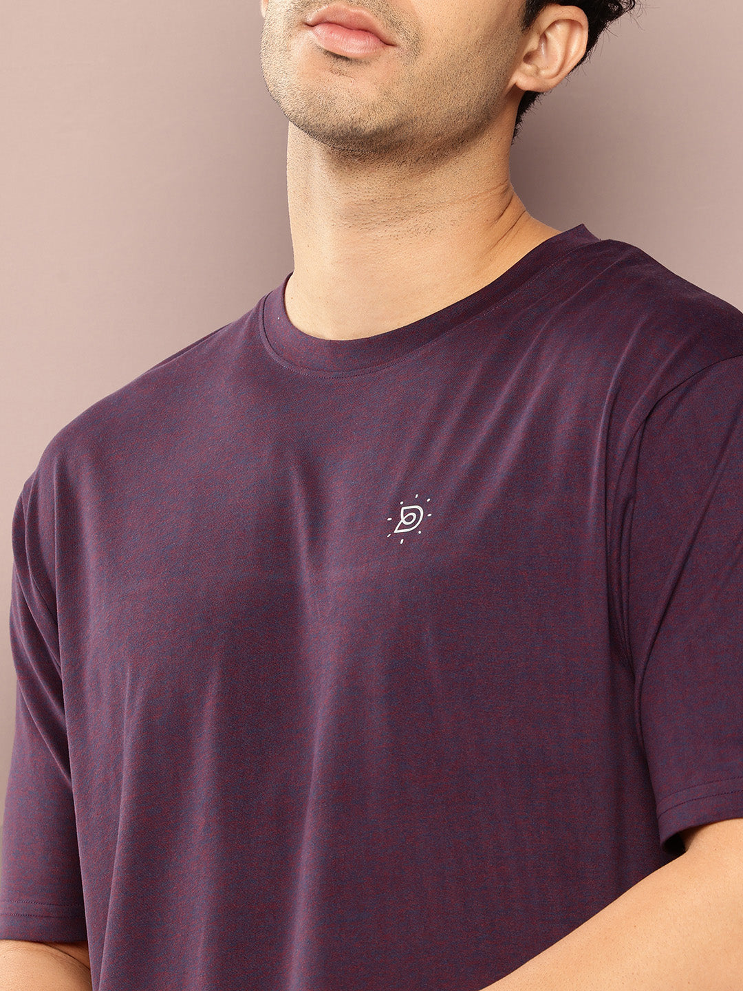 Mens Short Sleeve Round Neck Oversized Polyster Tshirt