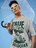 Mens Half Sleeve Drop Shoulder Printed Oversized Fit T-Shirts