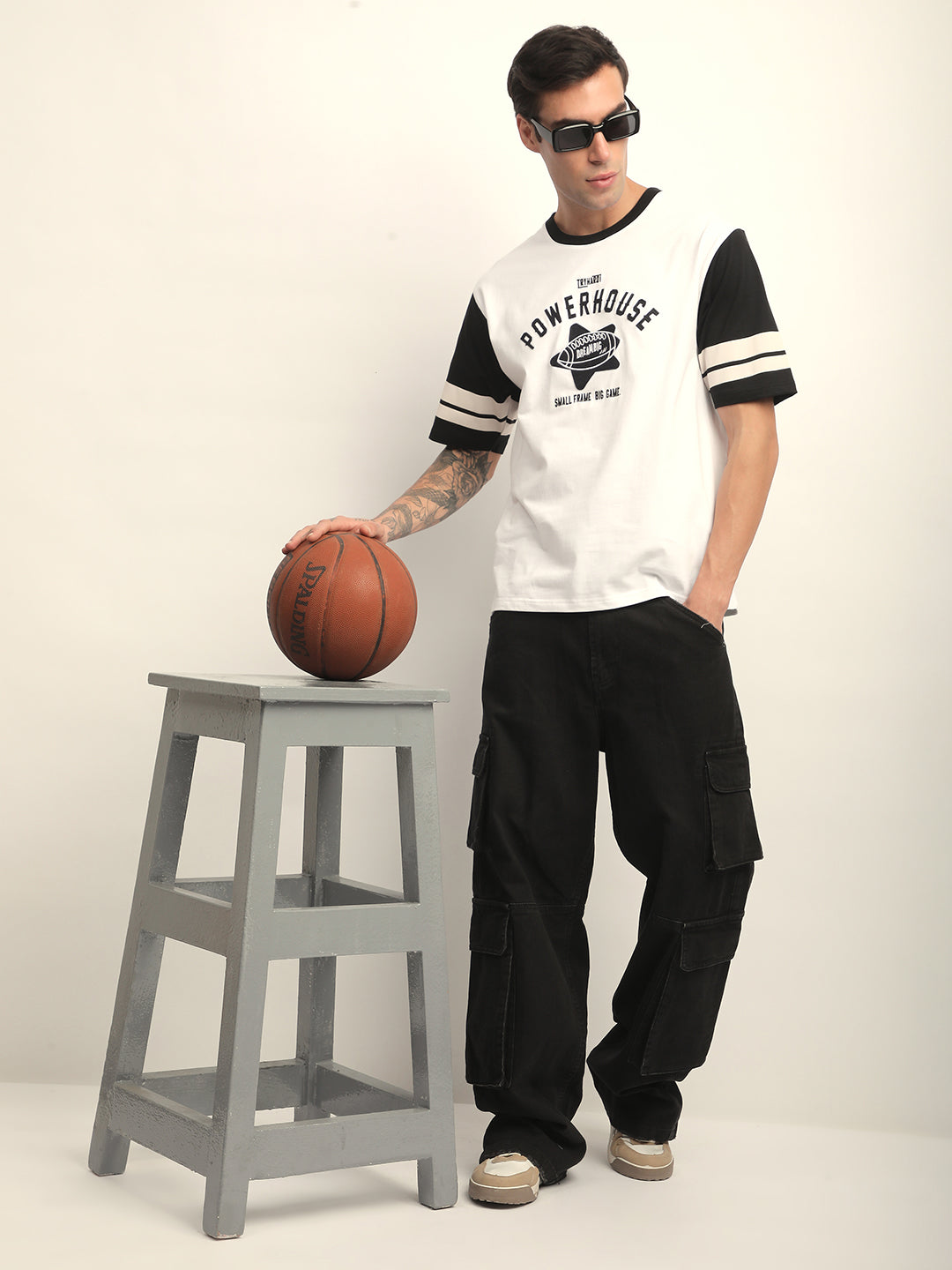 Mens Half Sleeve Round Neck Printed Oversized Fit Tshirts