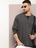 Mens Full Sleeve V-Neck Solid Oversized Fit Tshirts