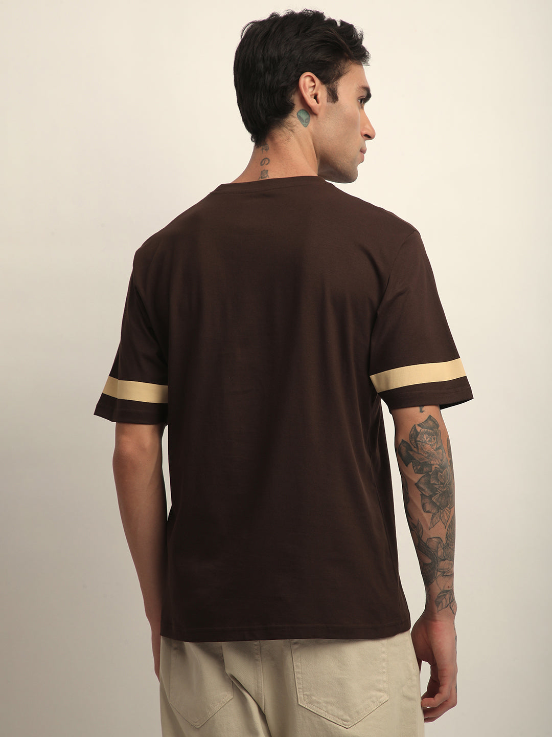 Mens Half Sleeve Round Neck Printed Oversized Fit Tshirts