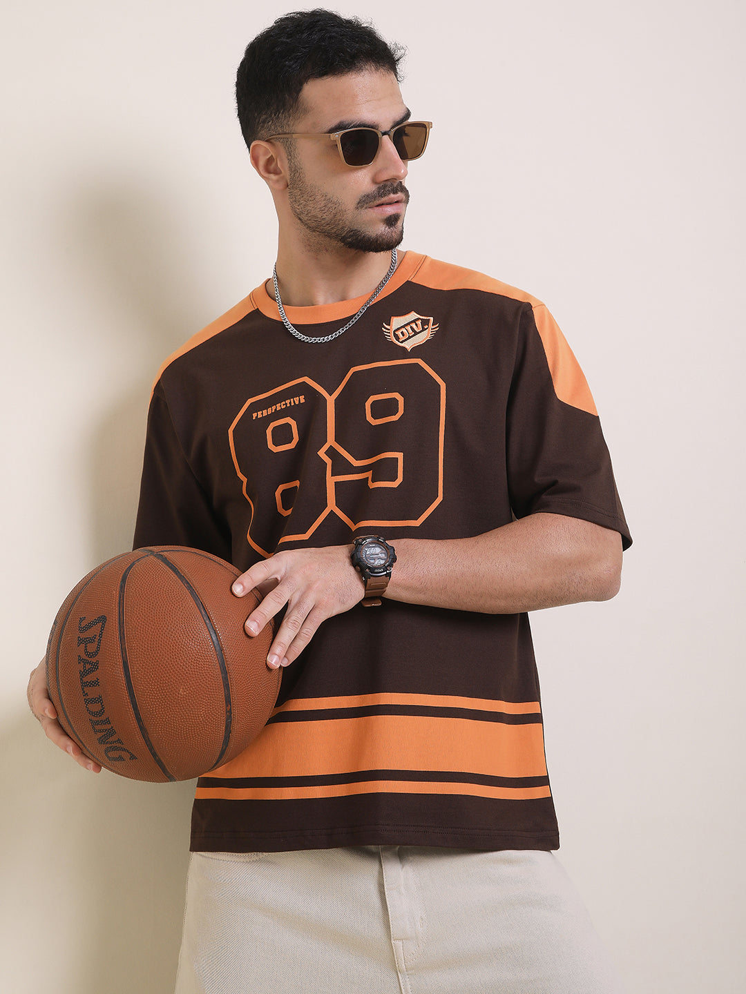 Mens Half Sleeve Round Neck Printed Oversized Fit Tshirts