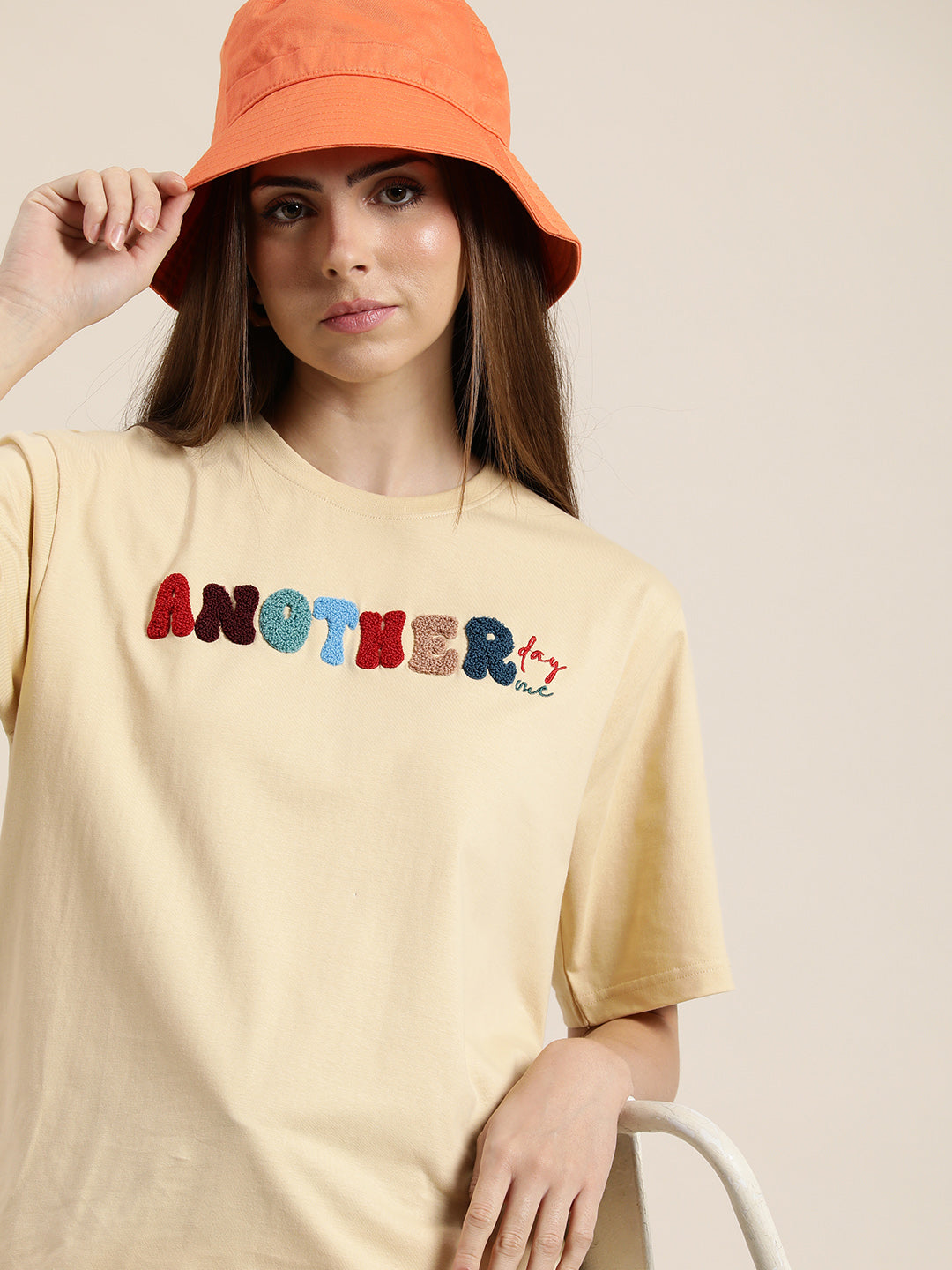Womens Half Sleeve Round Neck Oversized Fit T-Shirts