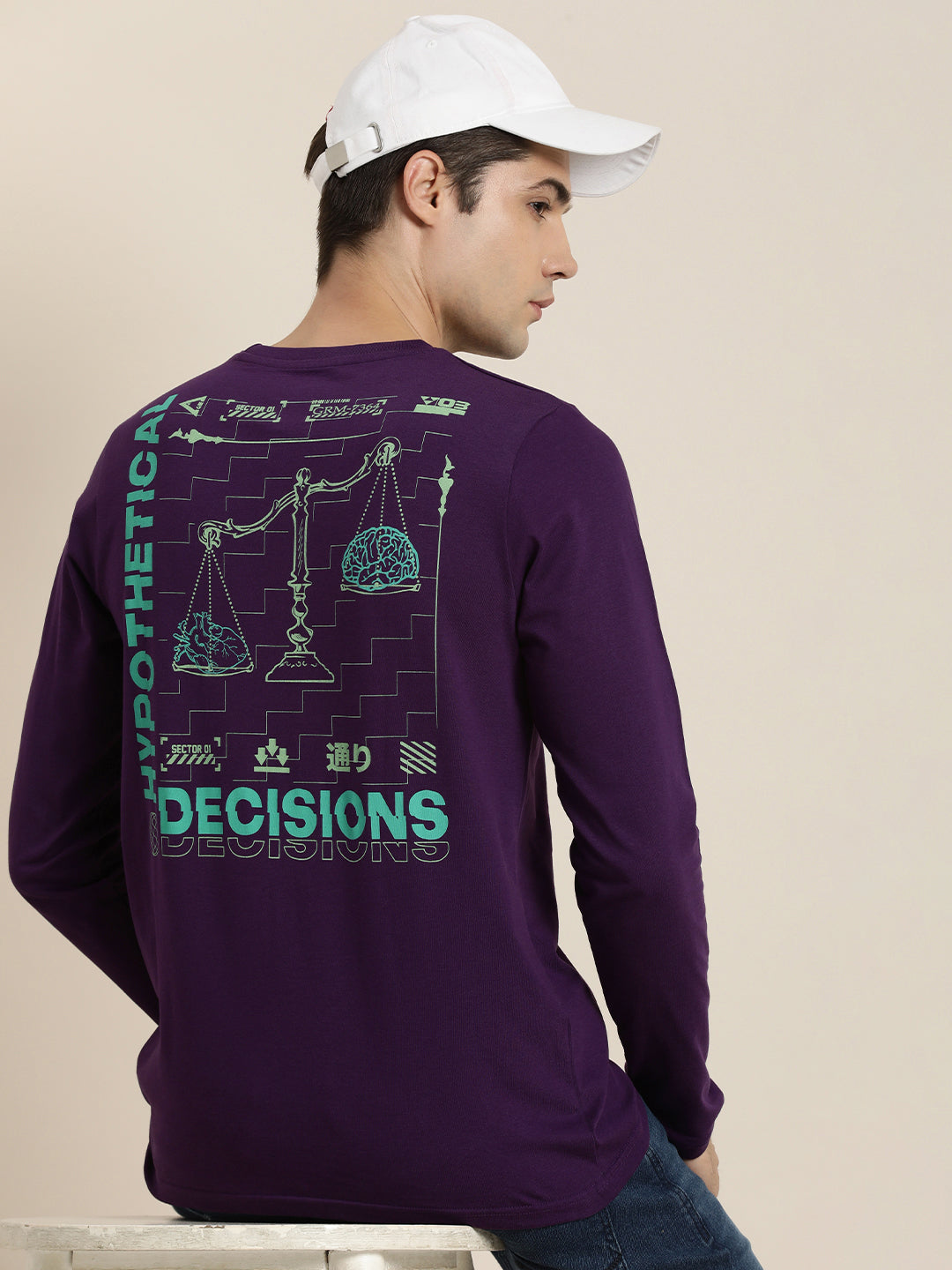 Mens Full Sleeve Round Neck Regular Fit T-Shirts