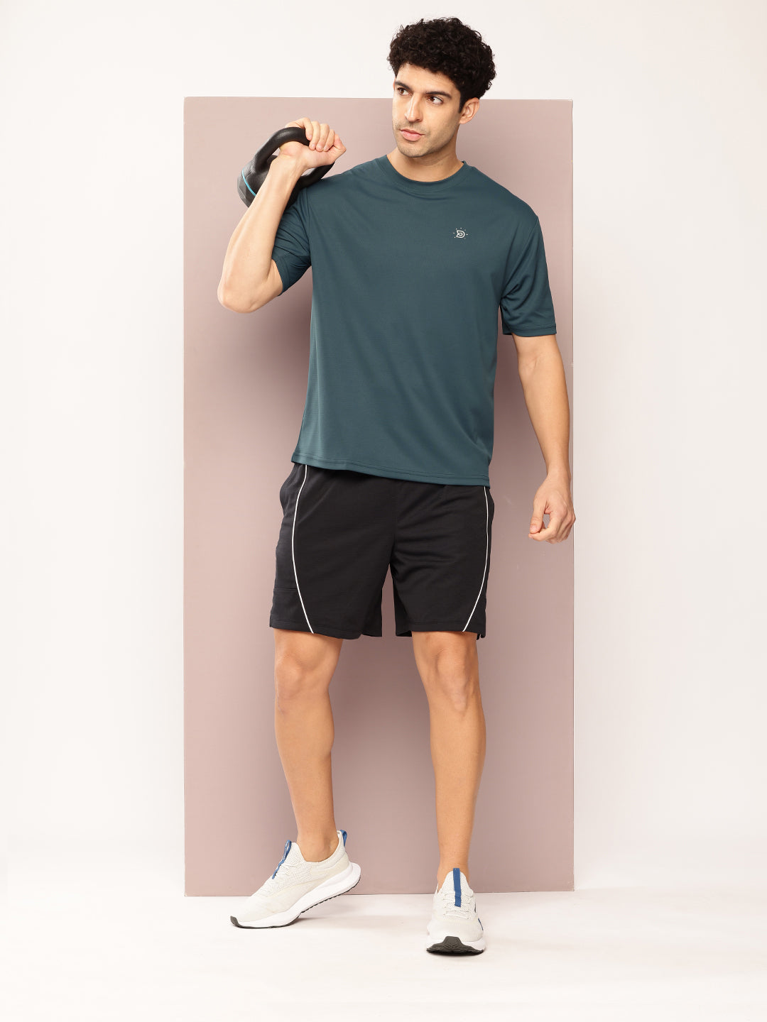 Mens Short Sleeve Round Neck Oversized Polyster Tshirt