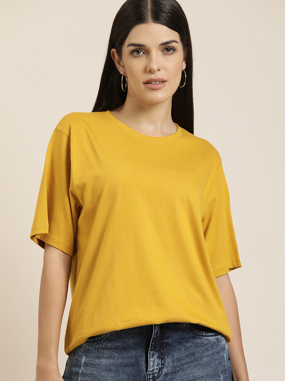 Womens Half Sleeve Oversized Fit Polo T-Shirts