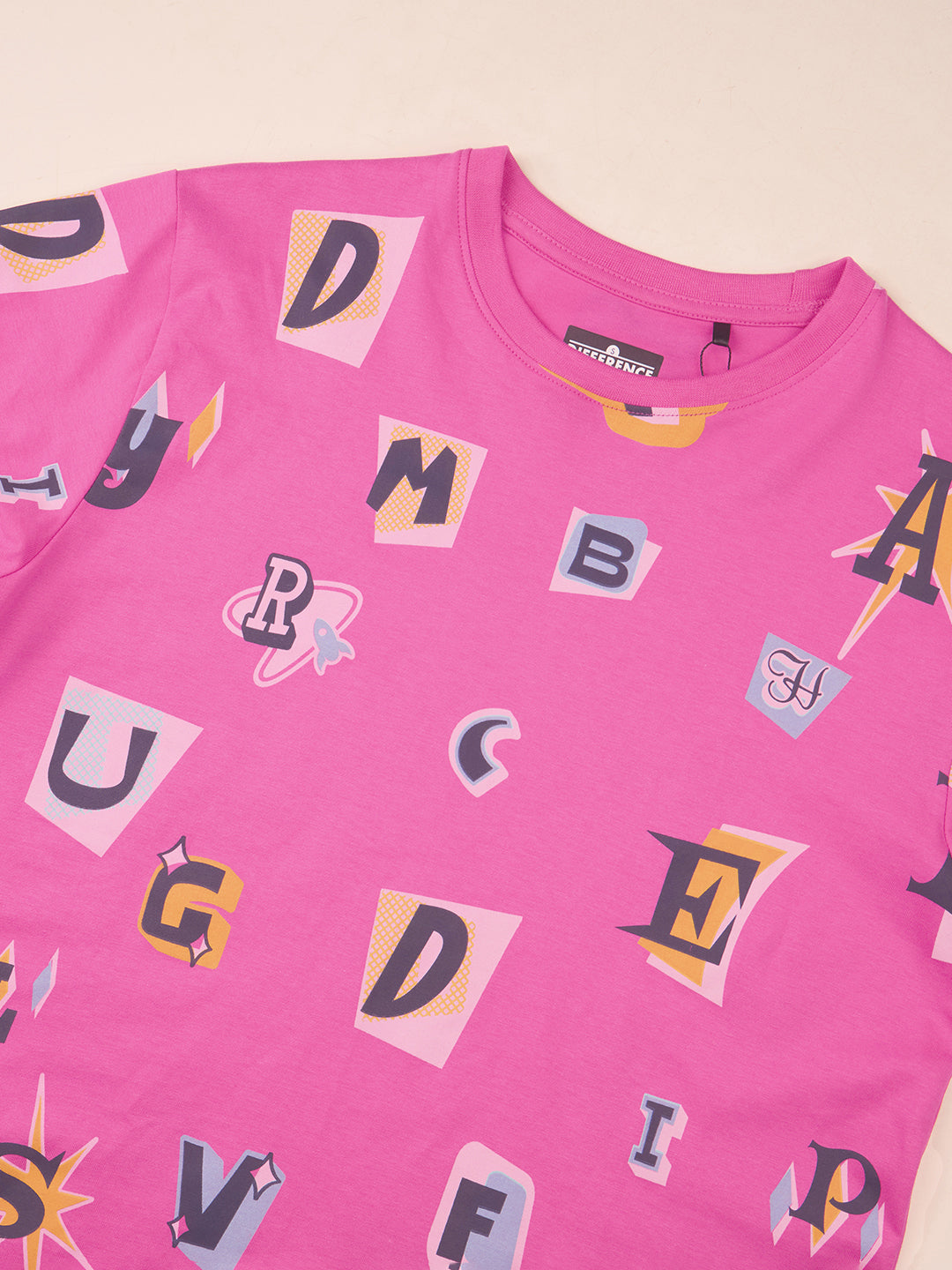 Womens Printed Oversized Cotton T-Shirt