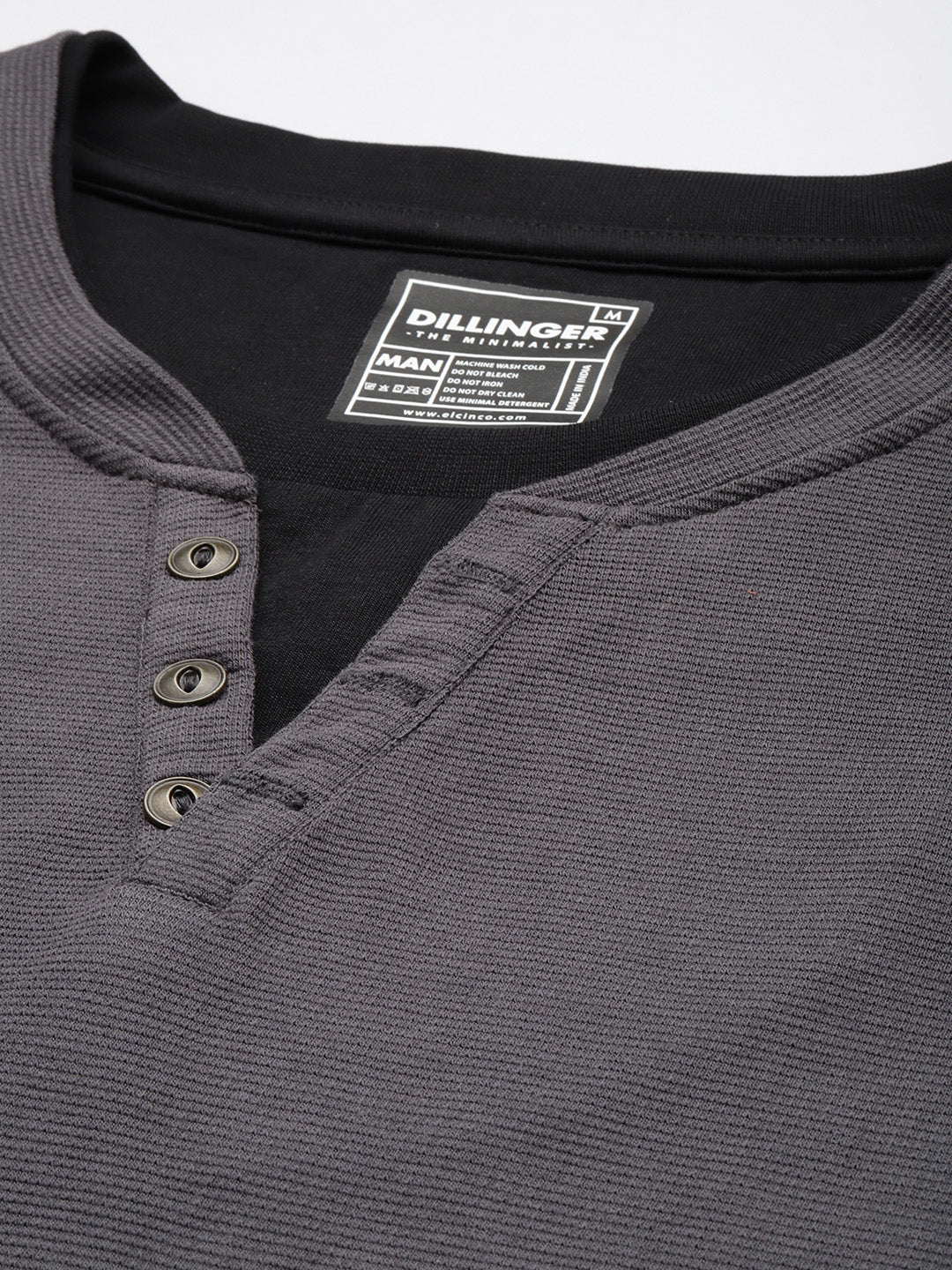 Mens Full Sleeve V-Neck Solid Oversized Fit Tshirts