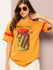 Womens Short Sleeve Printed Oversized Fit Tshirt