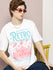 Womens Half Sleeve Round Neck Printed Oversized Fit Tshirts