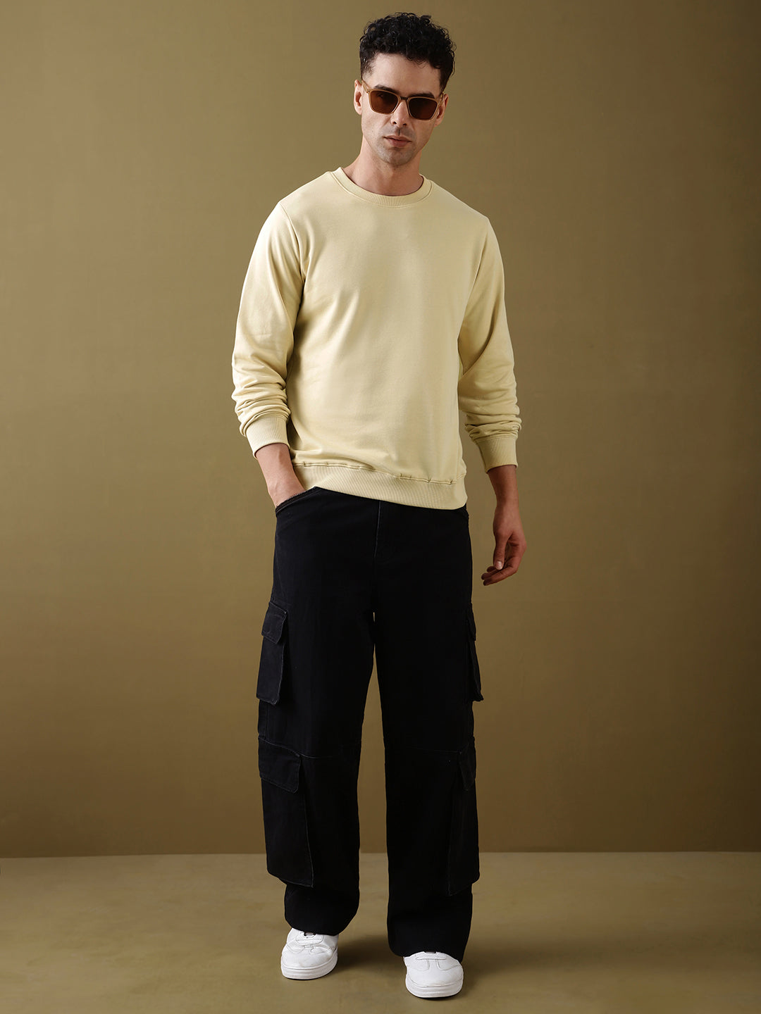 Mens Full Sleeve Round Neck Regular Fit T-Shirts