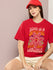 Womens Half Sleeve Round Neck Oversized Fit T-Shirts