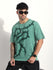 Mens Half Sleeve Round Neck Printed Oversized Fit Tshirts