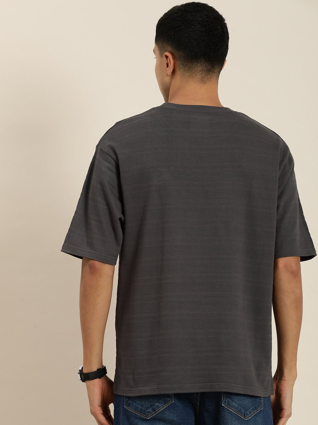 Mens Half Sleeve Round Neck Oversized Fit T-Shirts