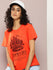 Womens Half Sleeve Round Neck Printed Boxy Fit Tshirts