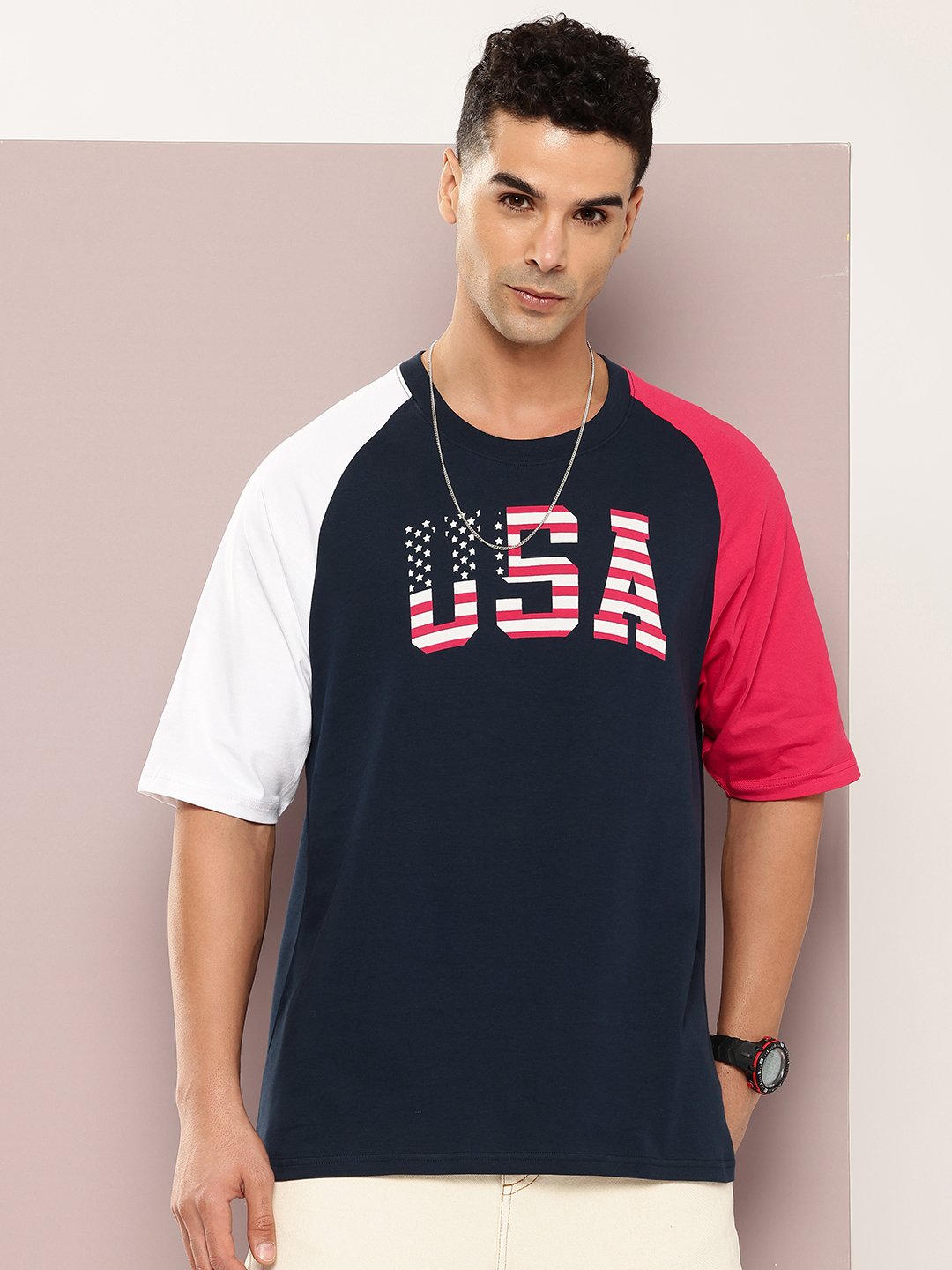 Mens Half Sleeve Round Neck Oversized Fit T-Shirts