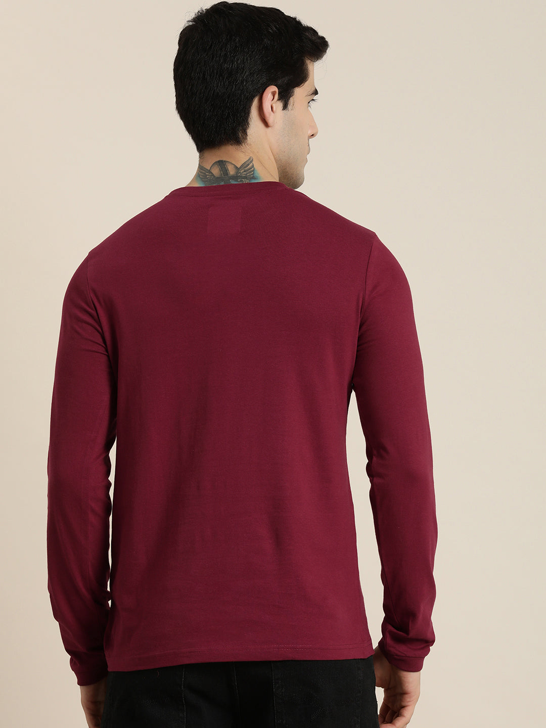 Mens Full Sleeve Round Neck Regular Fit T-Shirts
