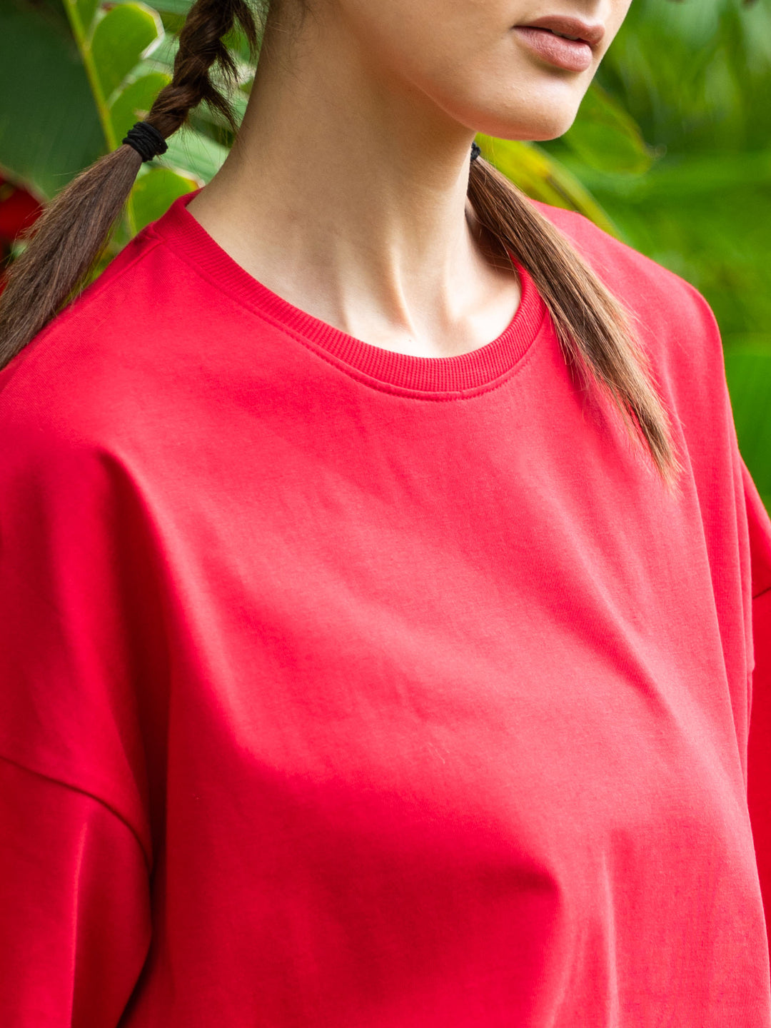 Womens Half Sleeve Drop Shoulder Printed Oversized Fit T-Shirts