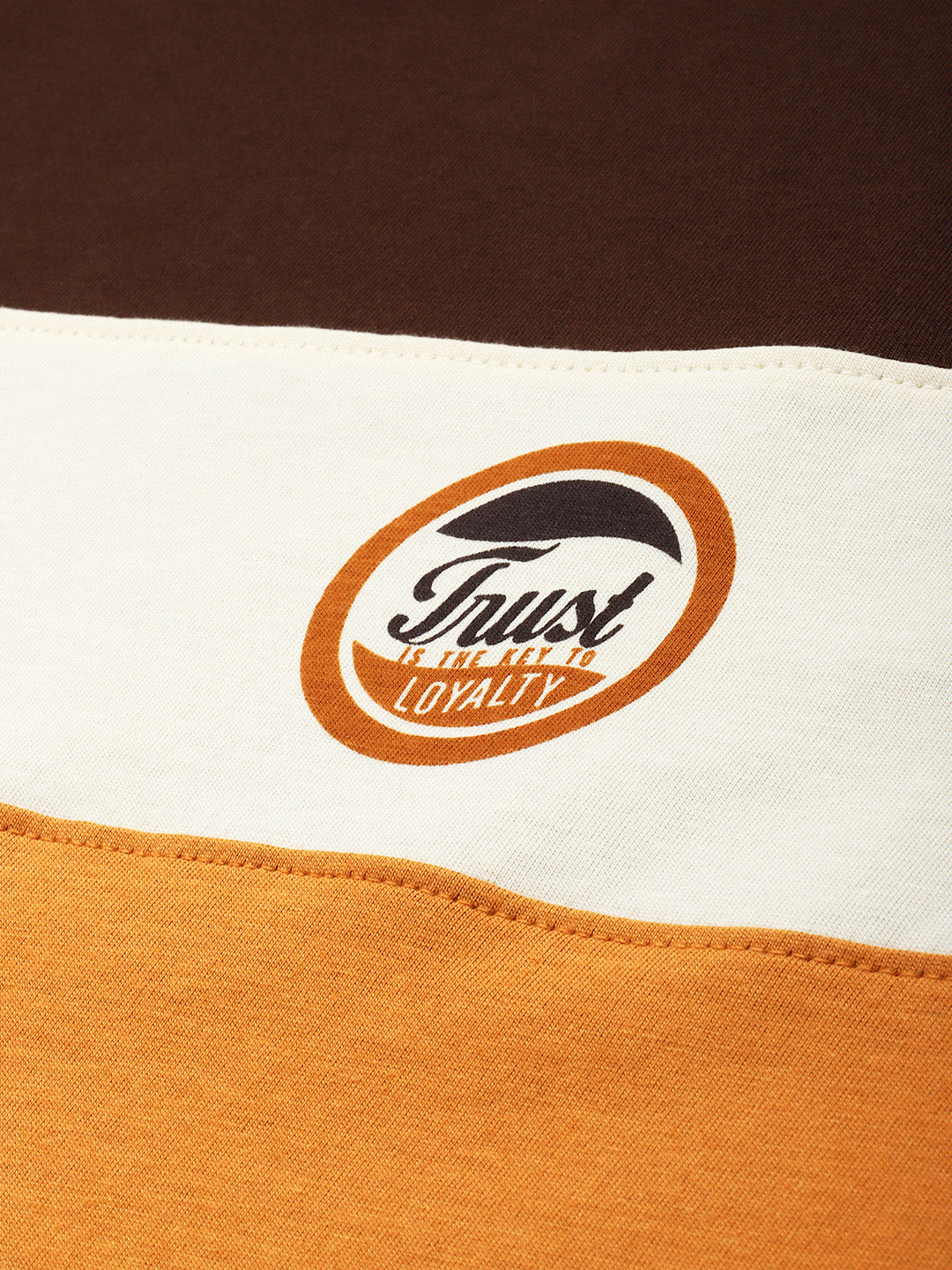 Mens Full Sleeve Round Neck Colourblocked Regular Fit Tshirts