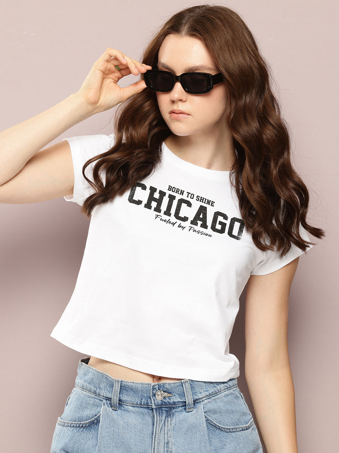 Womens Half Sleeve Round Neck Printed Regular Fit Tshirts