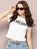 Womens Half Sleeve Round Neck Printed Regular Fit Tshirts