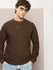 Mens Full Sleeve Round Neck Solid Regular Fit Tshirts