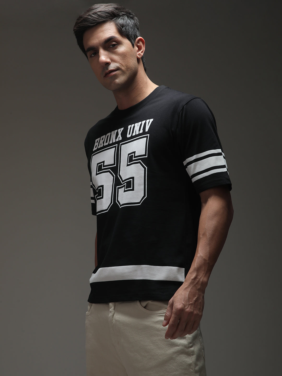 Mens Half Sleeve Round Neck Printed Oversized Fit Tshirts