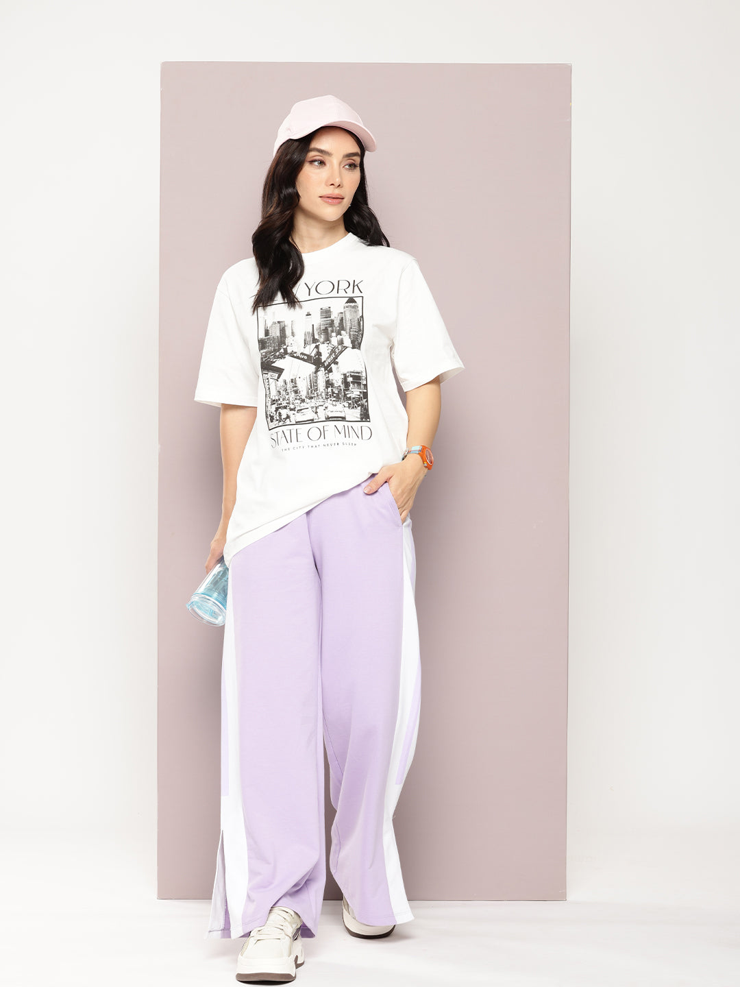 Womens Half Sleeve Round Neck Printed Oversized Fit Tshirts
