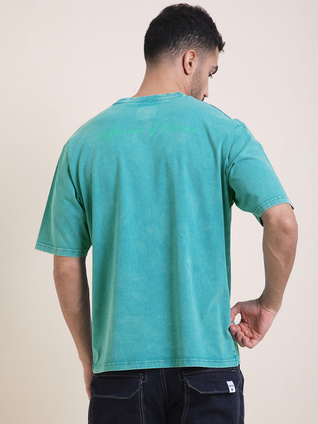 Mens Half Sleeve Round Neck Printed Oversized Fit Tshirts
