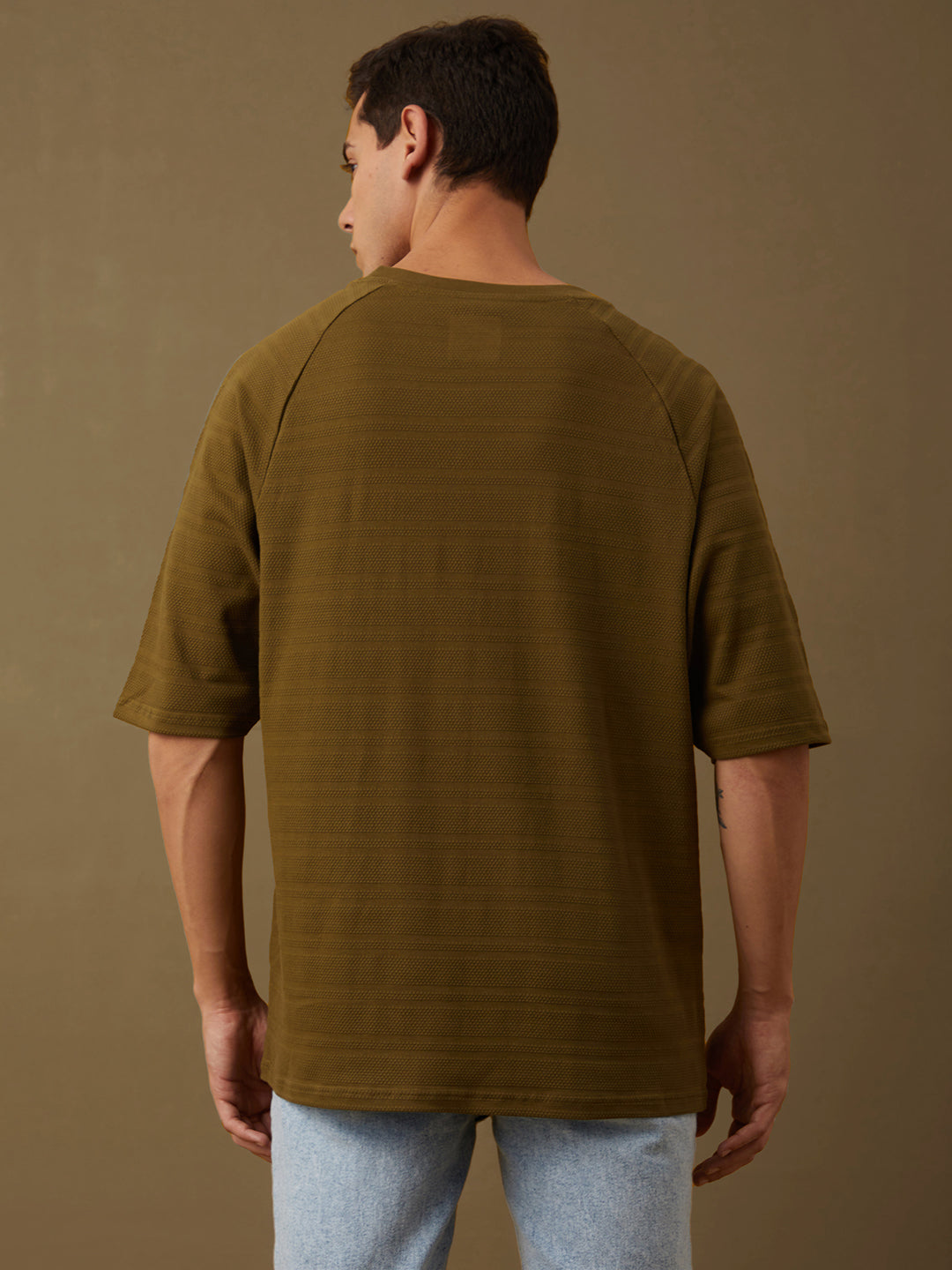Mens Half Sleeve Round Neck Oversized Fit T-Shirts