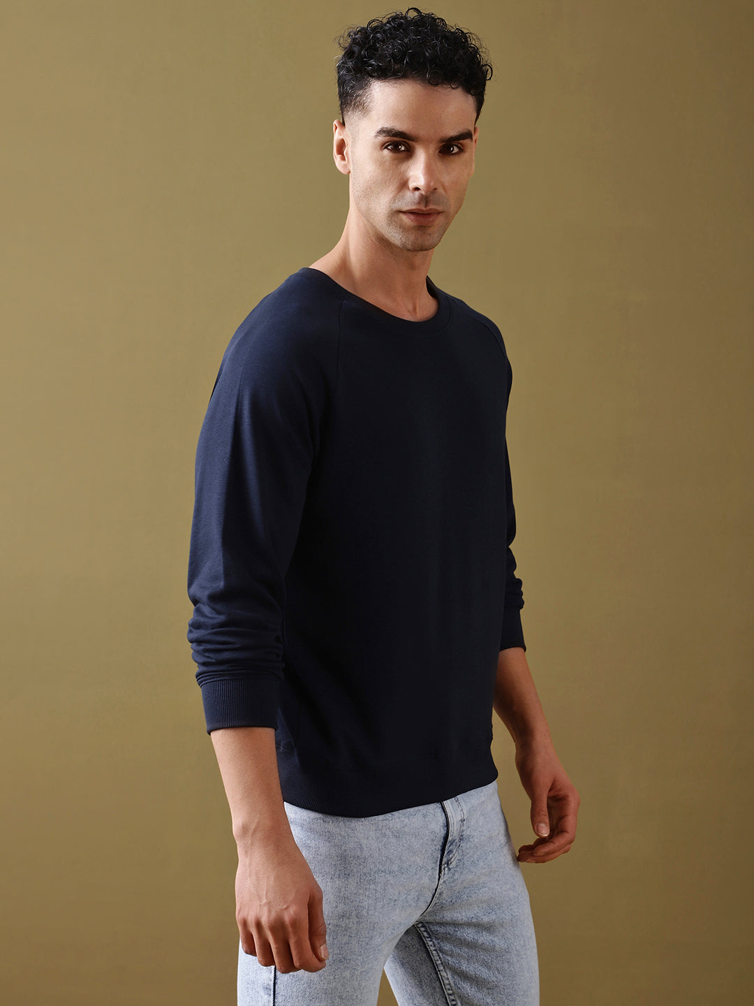 Mens Full Sleeve Round Neck Regular Fit T-Shirts