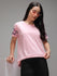 Womens Half Sleeve Round Neck Embroidery Boxy Fit Tshirts