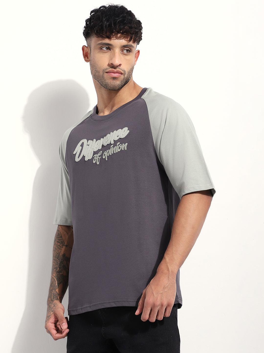 Mens Half Sleeve Round Neck Printed Oversized Fit Tshirts