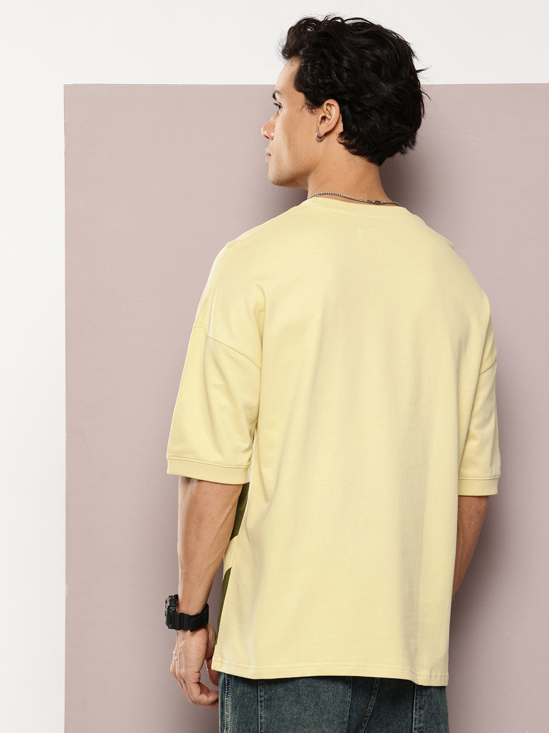 Mens Half Sleeve Round Neck Printed Oversized Fit Tshirts