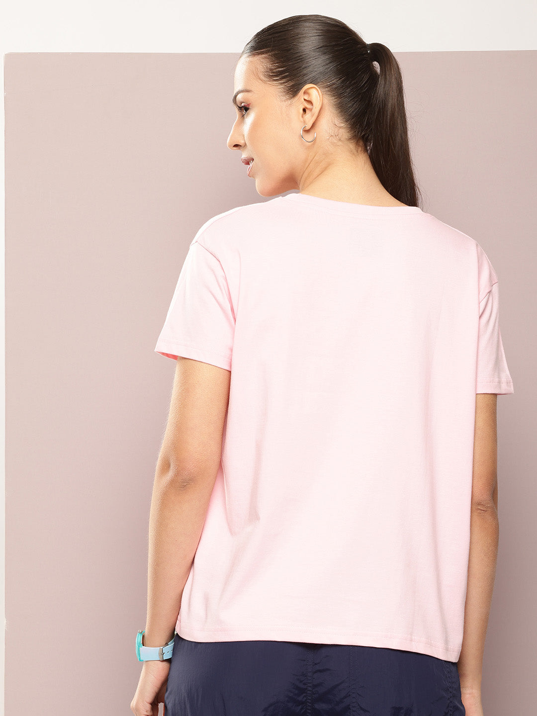Womens Half Sleeve Round Neck Printed Boxy Fit Tshirts