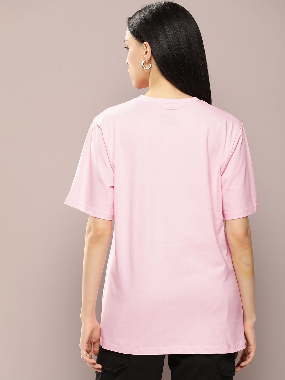 Womens Half Sleeve Round Neck Oversized Fit T-Shirts