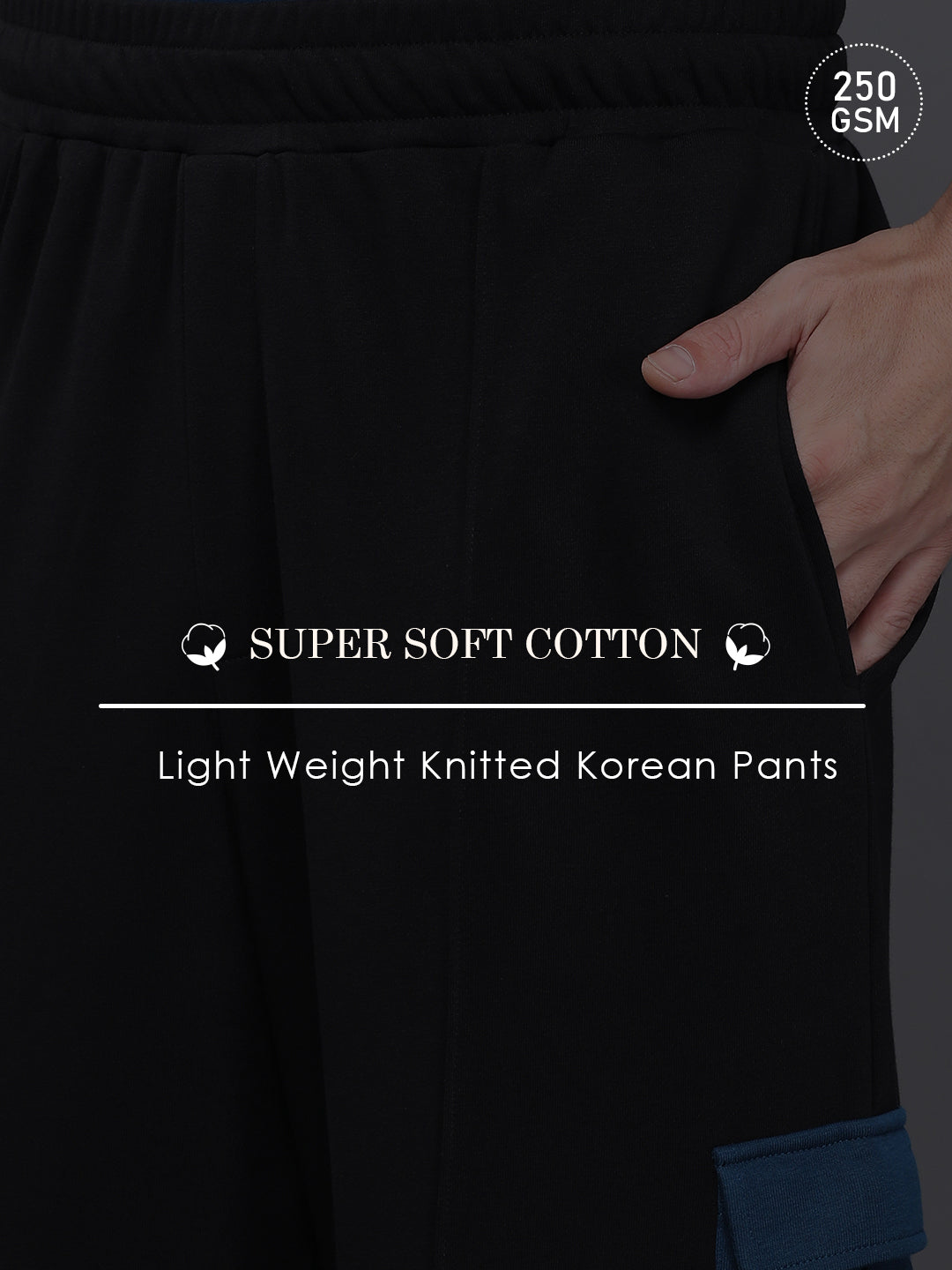 Men Super Soft Cotton Extra Baggy Korean Pant